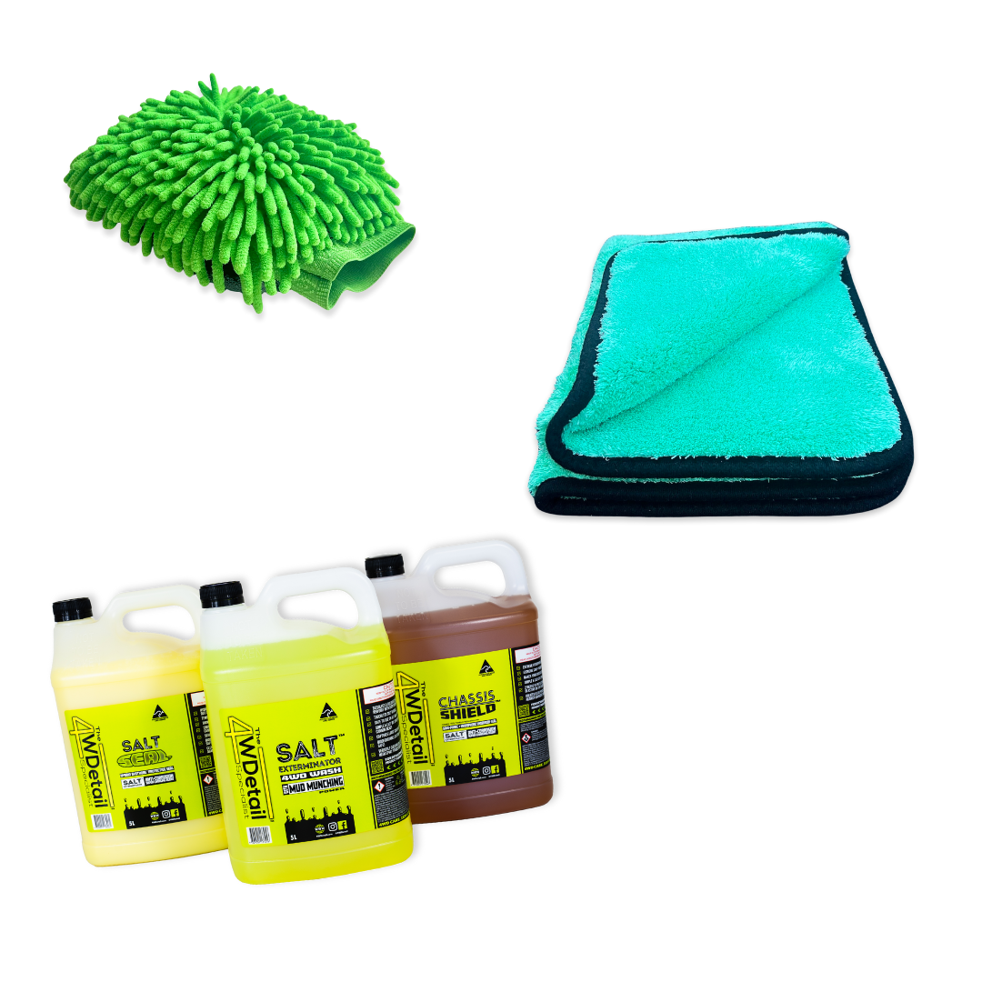 FlexiFibre™ Dual Side Microfibre Noodle Mitt — 4WDetail PTY LTD